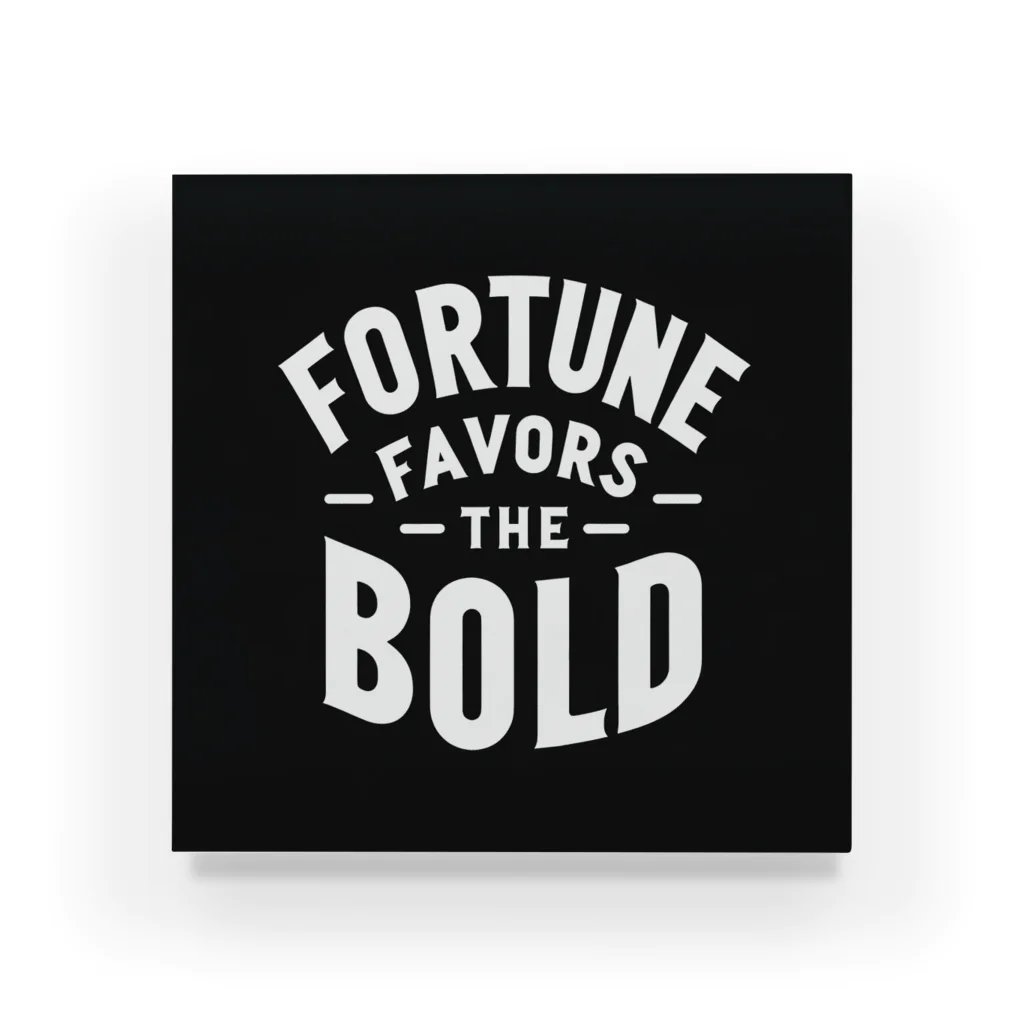 Nexa Official Shop のFortune Favors The Bold Acrylic Block
