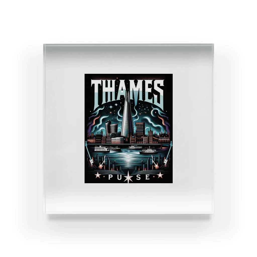 FAKE ARTIST ～架空アーティストグッズ～のThames Pulse アクリルブロック