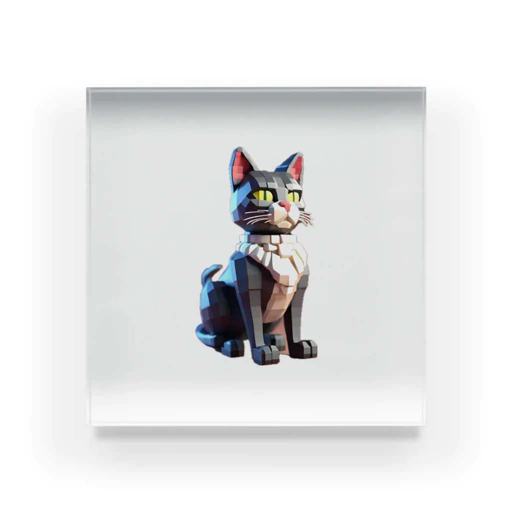 どどめの3D猫 Acrylic Block