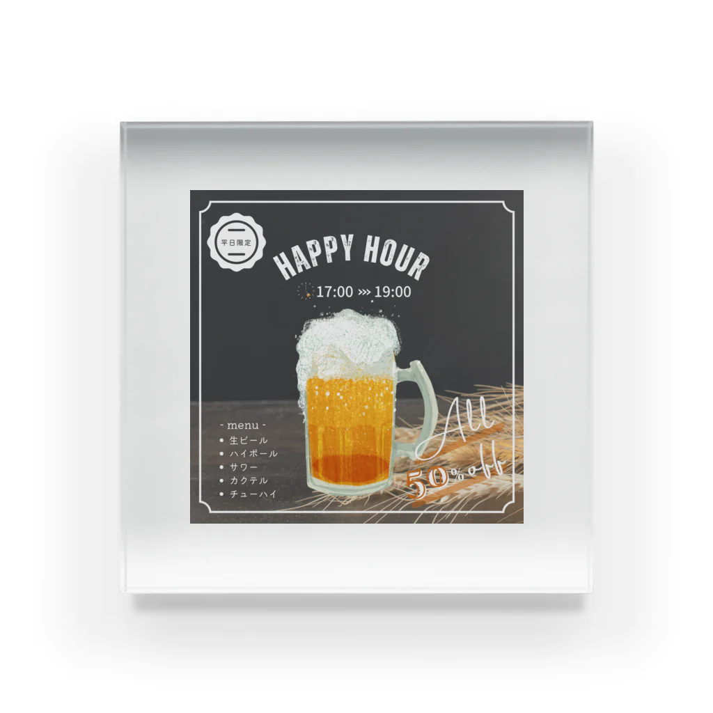 KSK SHOPのBEER-ビール アクリルブロック