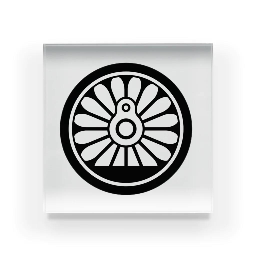 レールファン&スピリチュアルアイテムショップの動輪デザイン　ＳＬの車輪 アクリルブロック