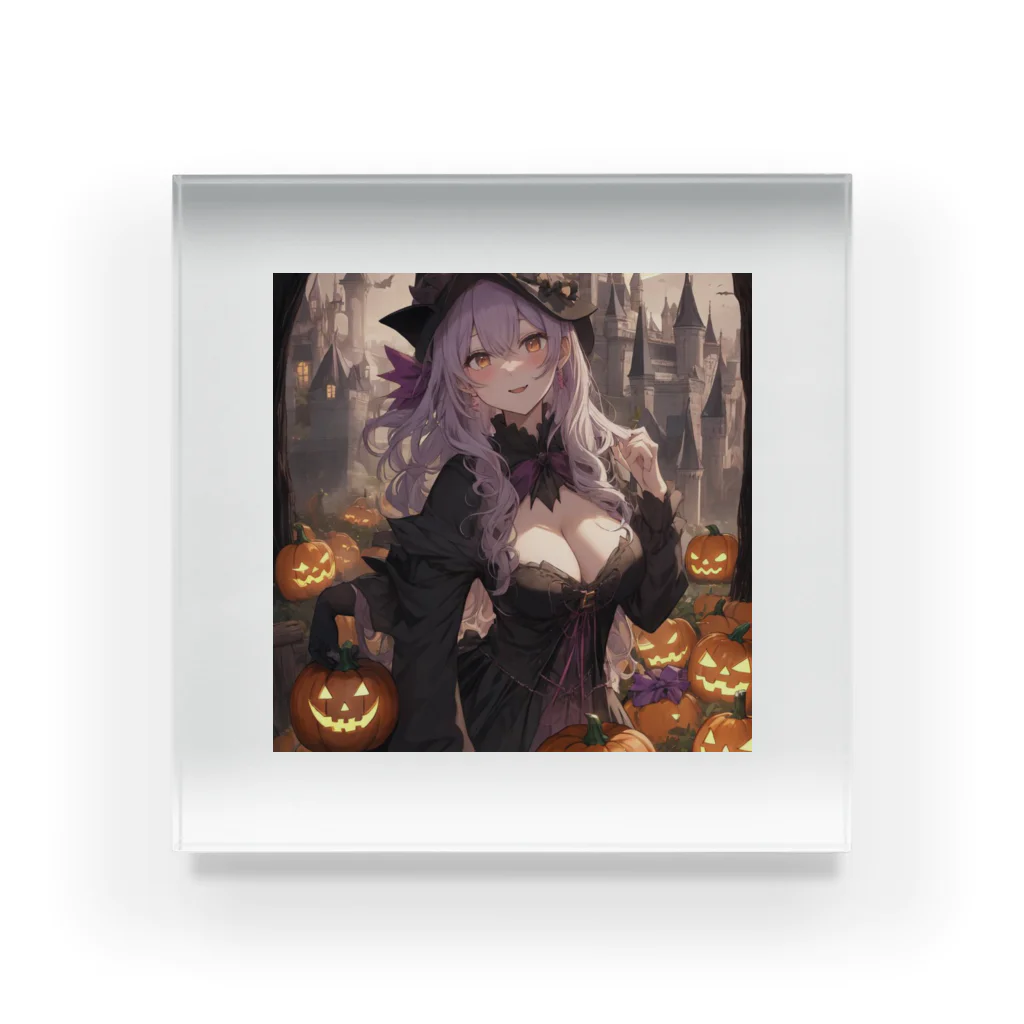 ５６アイテムズのハロウィン魔女 Acrylic Block