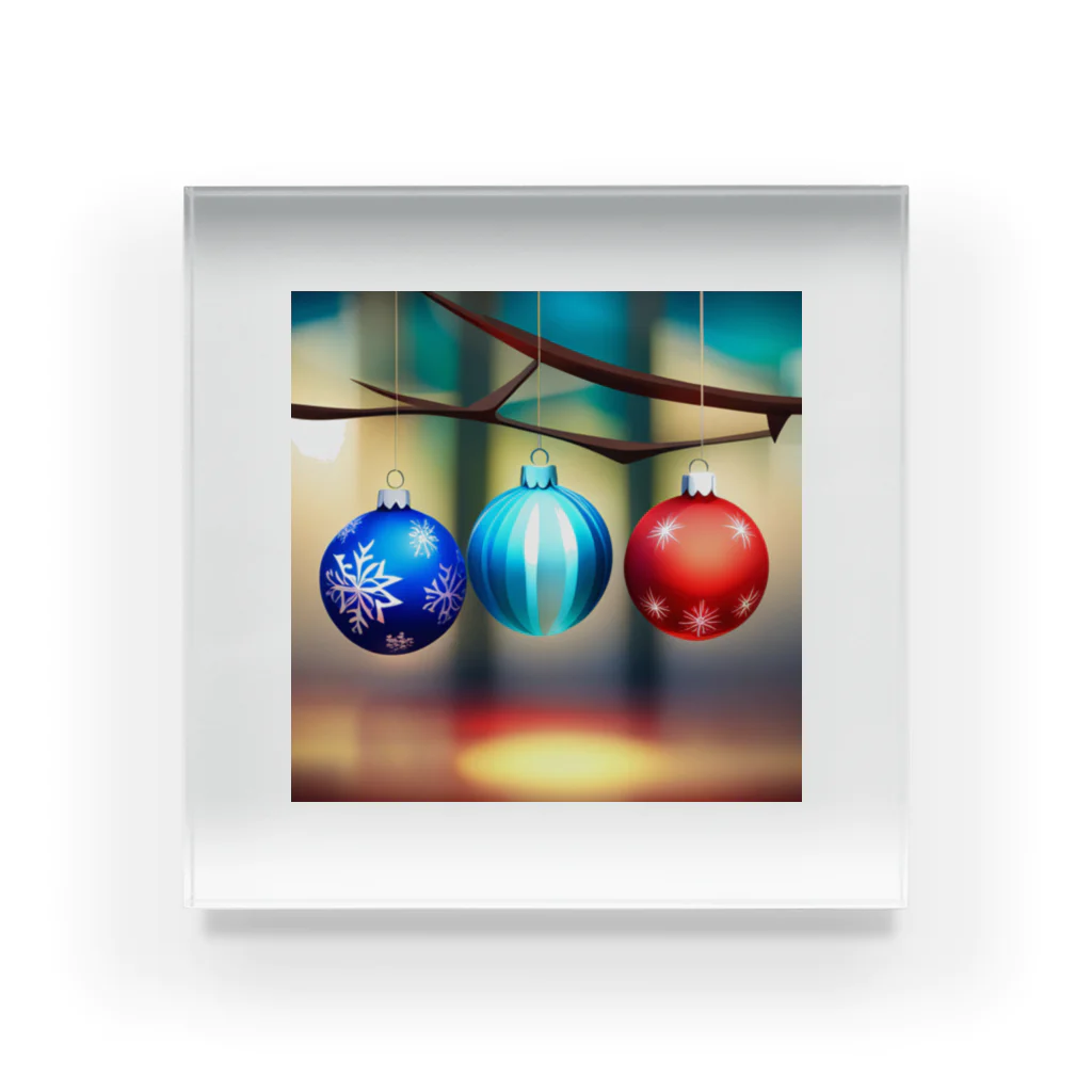 千裕アトリエ（いつもありがとう）のクリスマスオーナメント（Christmas Ornaments） Acrylic Block