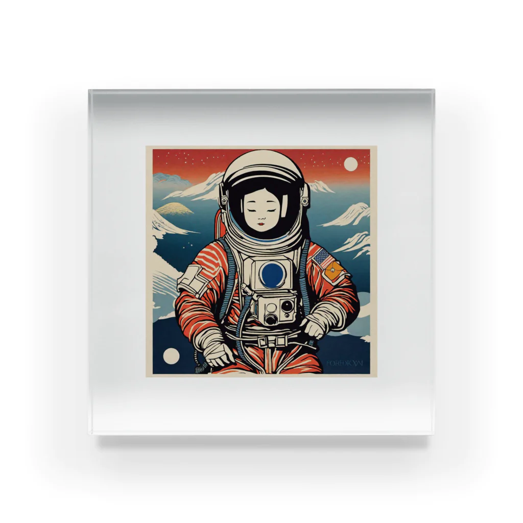 宇宙開発デザイン科のスペース芸子 Acrylic Block