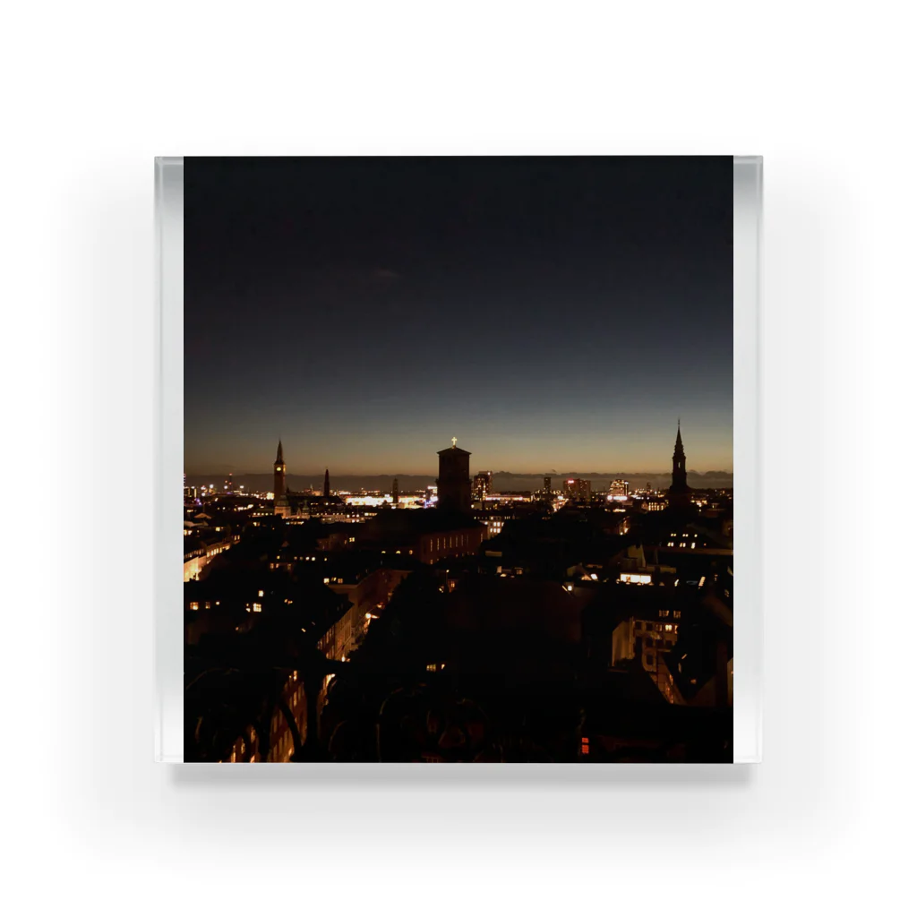 ELUTAS_ELTSのCopenhagen nightview Acrylic Block