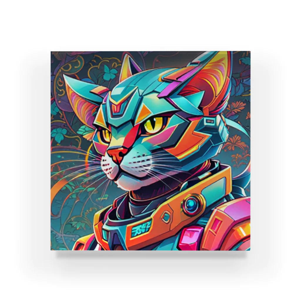 629_CAT_ARTのカラフルメカキャット Acrylic Block