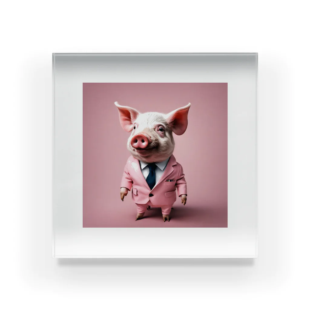 イケてる豚のイケてる𓃟⋆⋆ アクリルブロック