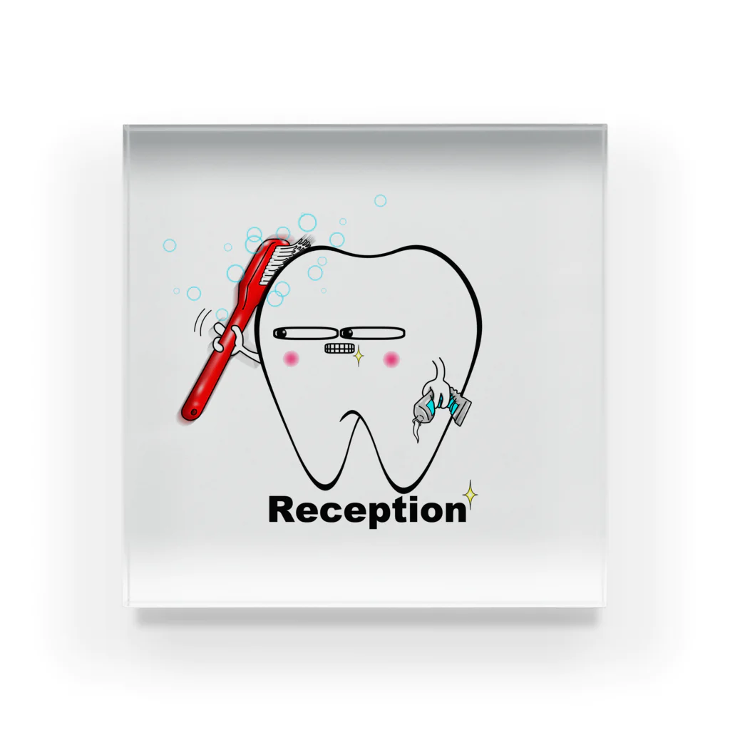 KAAK studioのtoothくん/Reception アクリルブロック