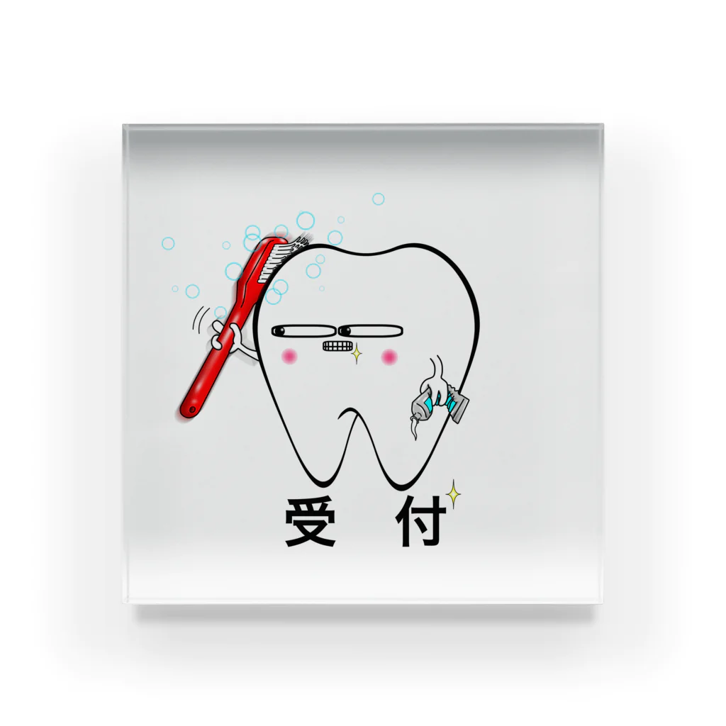 KAAK studioのtoothくん/受付 アクリルブロック