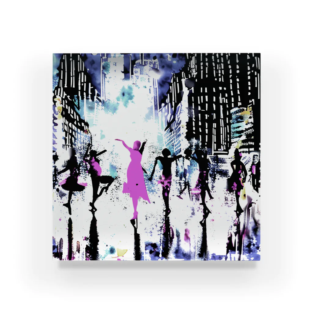 Moichi Designs Shop-2023のnew york dancer Acrylic Block