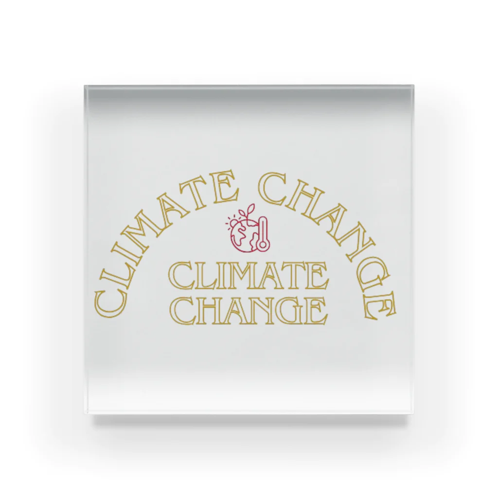 garireoのCLIMATE CHANGE（気候変動） Acrylic Block