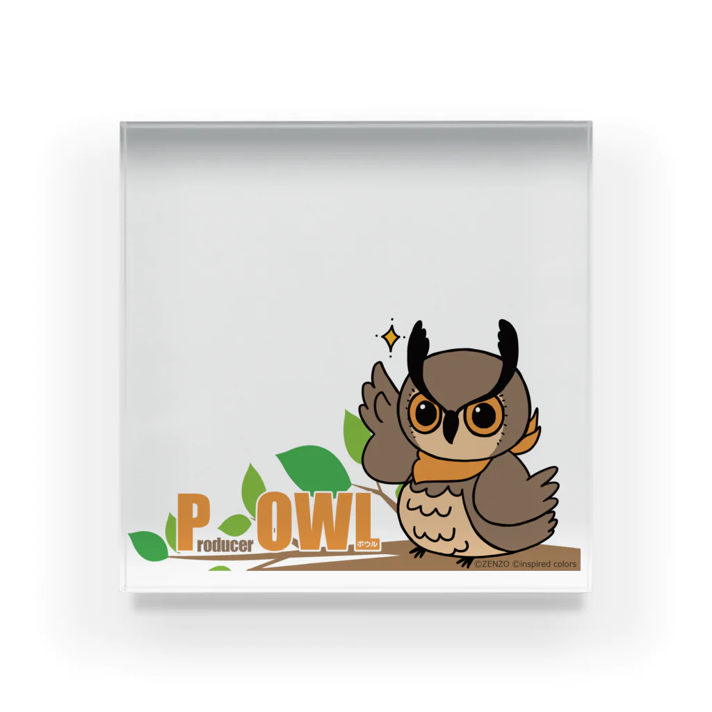 COLORsの POWL（ポウル）ロゴ Acrylic Block