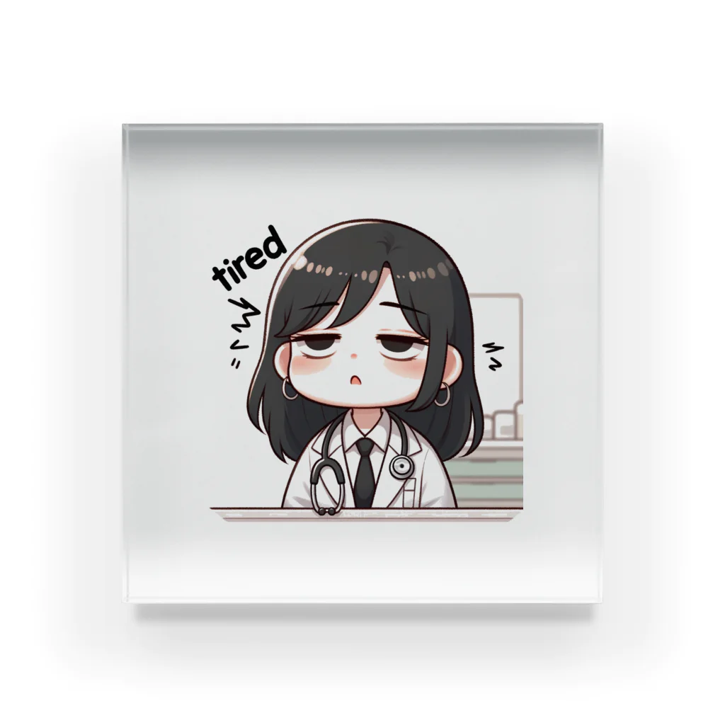 MIKAMIN SHOPのドクター♡感情日記（TIRED） Acrylic Block