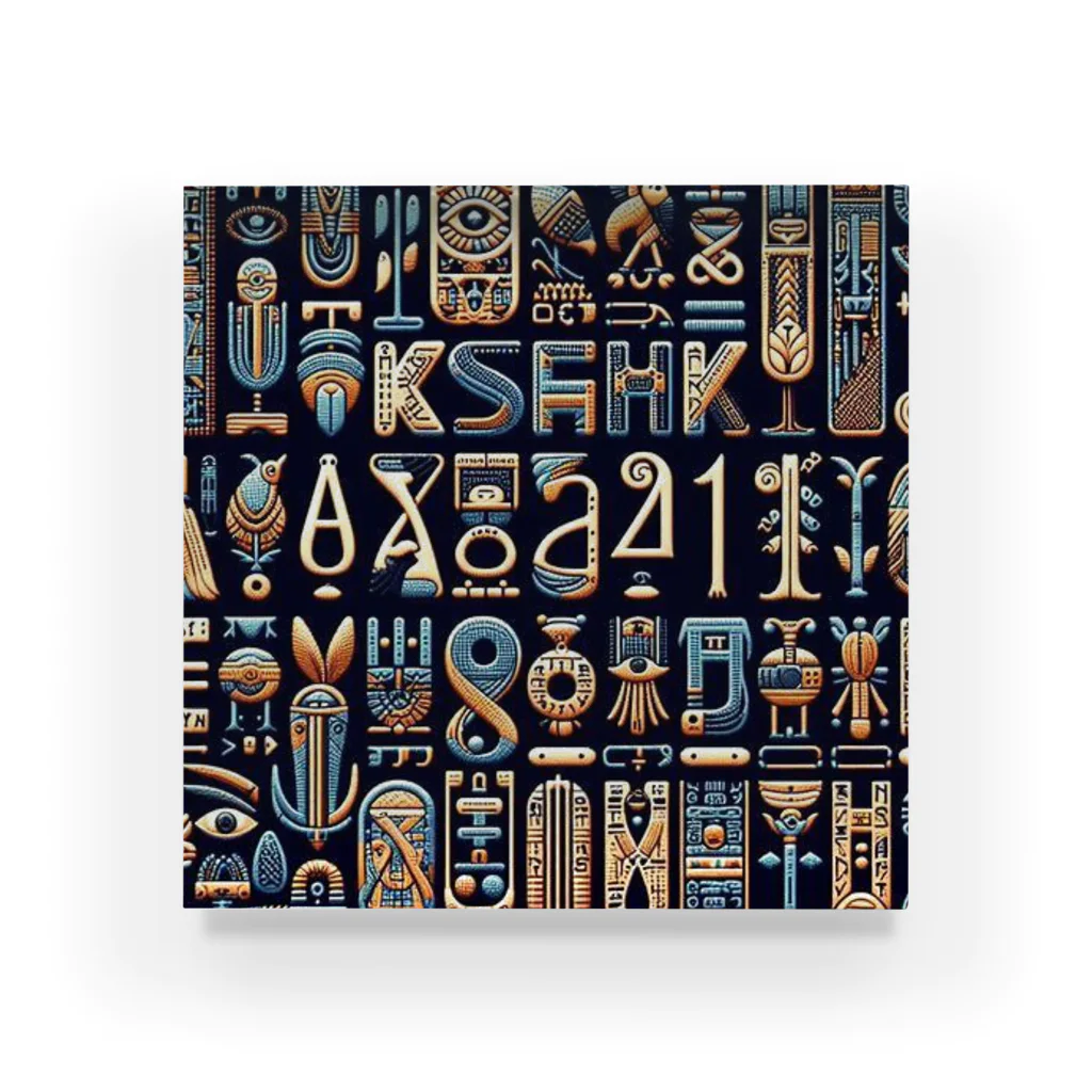 5656ショップの古代エジプト柄 Acrylic Block