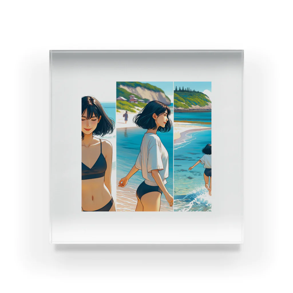 okinawa-okinawa-okinawaの夏の思い出１ Acrylic Block