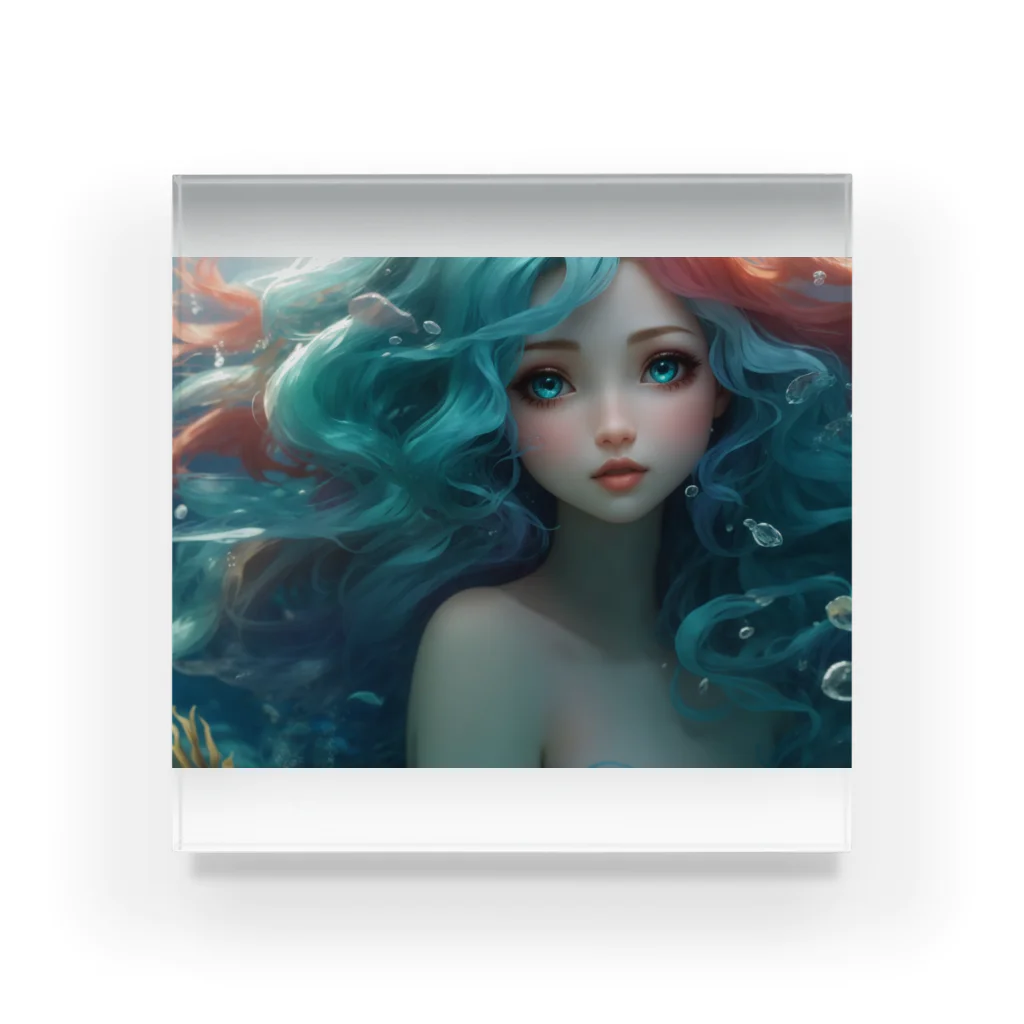 winterMintのMint mermaid アクリルブロック