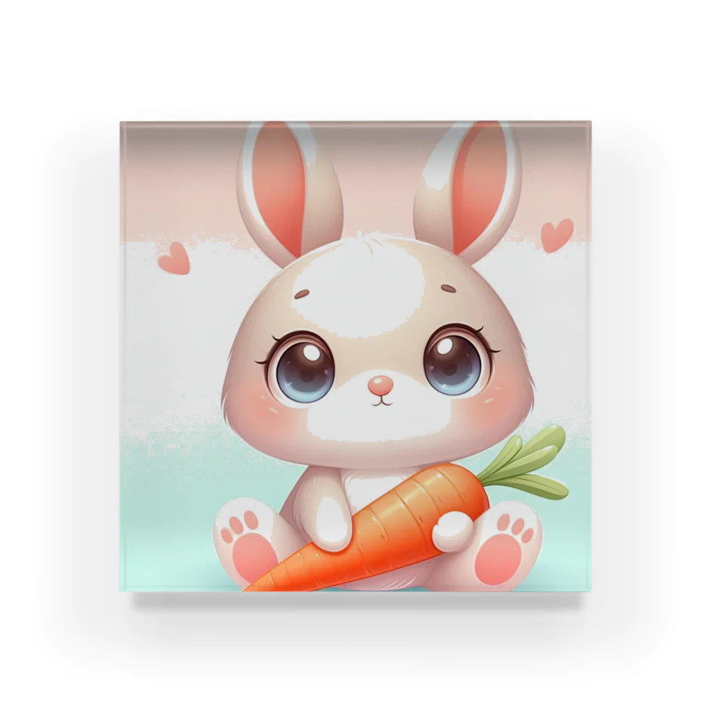 激カワポテぐっずのうるうるうさ子ちゃん🥕 Acrylic Block