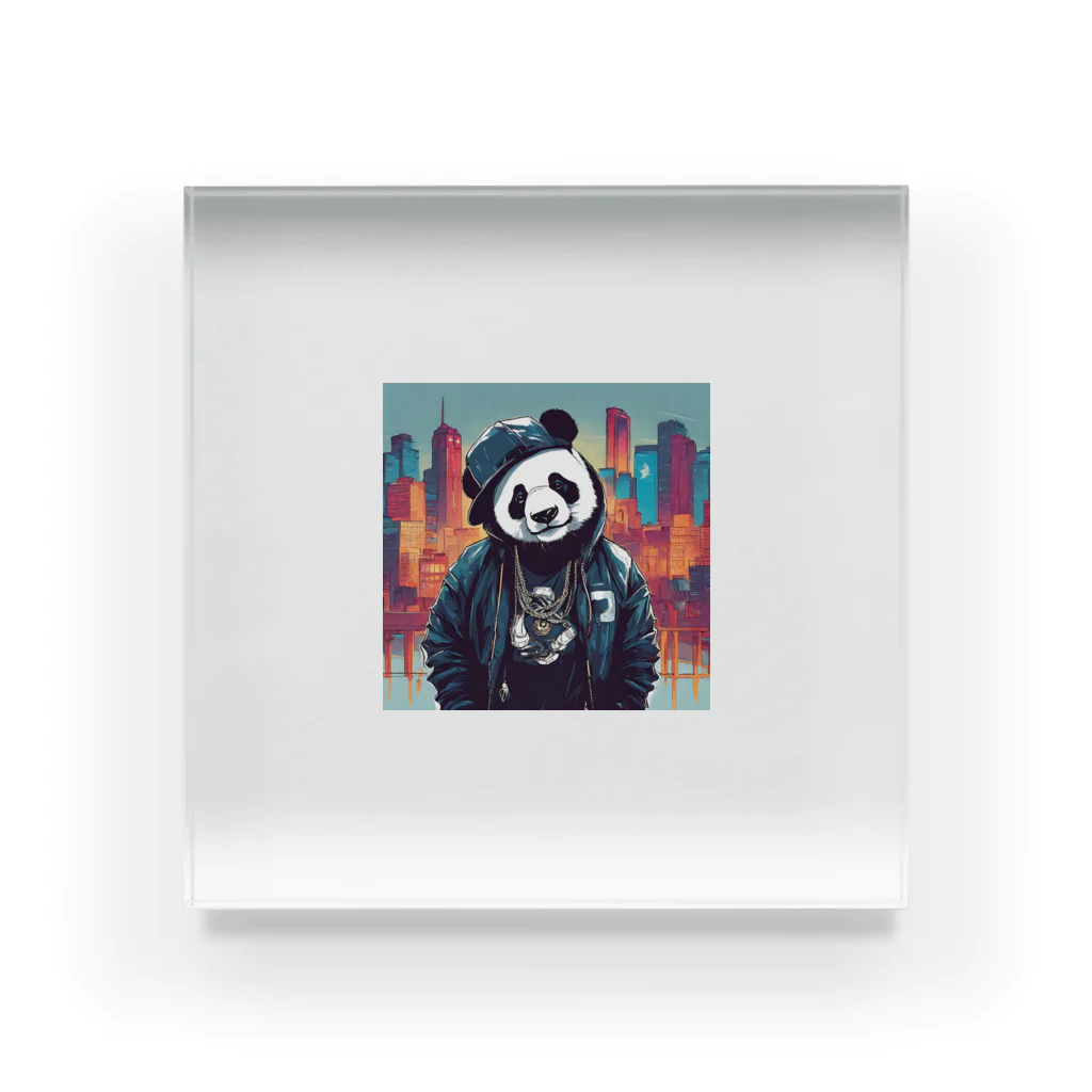 クレイジーパンダのcrazy_panda3 Acrylic Block