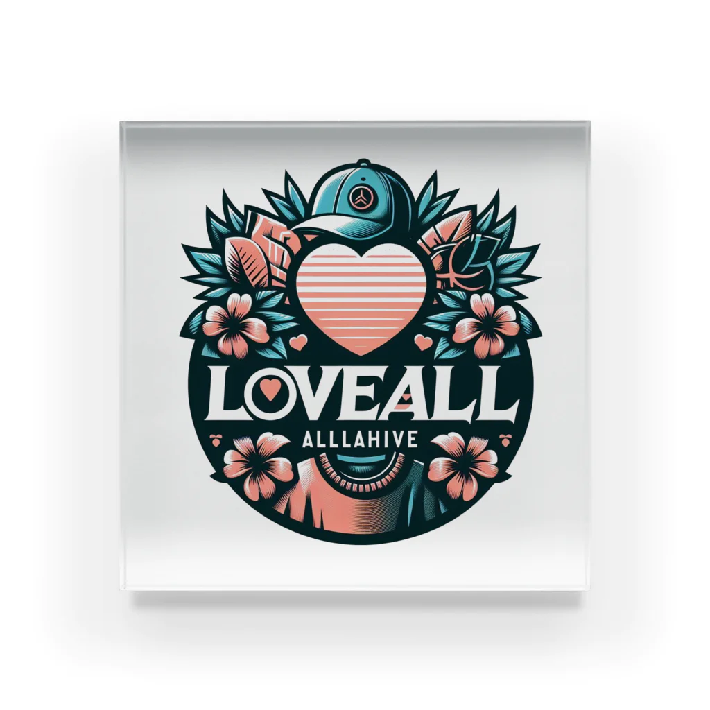 カラフルボックスのLOVEALL アクリルブロック