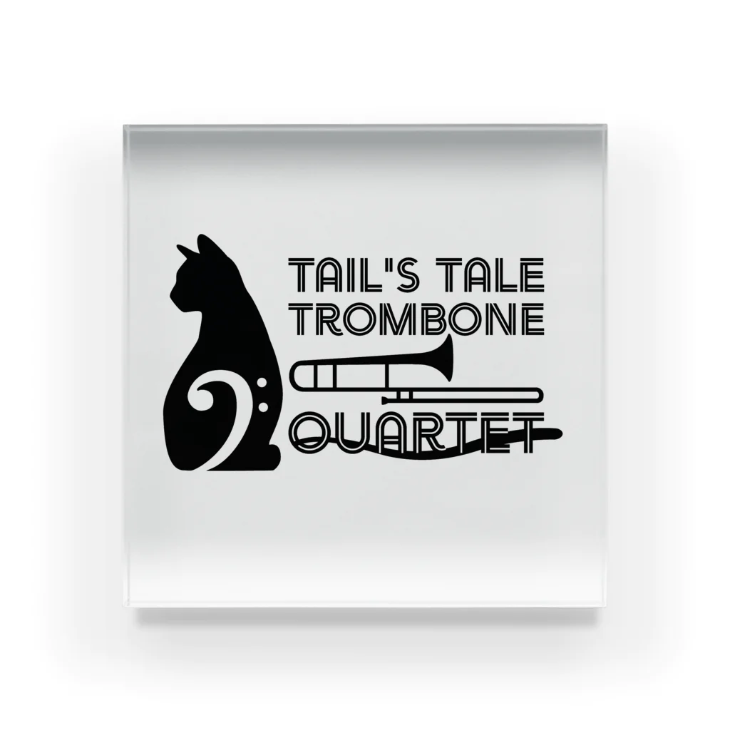 Tail's Tale Trombone Quartet（テイルズテイルトロンポーンカルテット）のTTTQ黒(透過) アクリルブロック