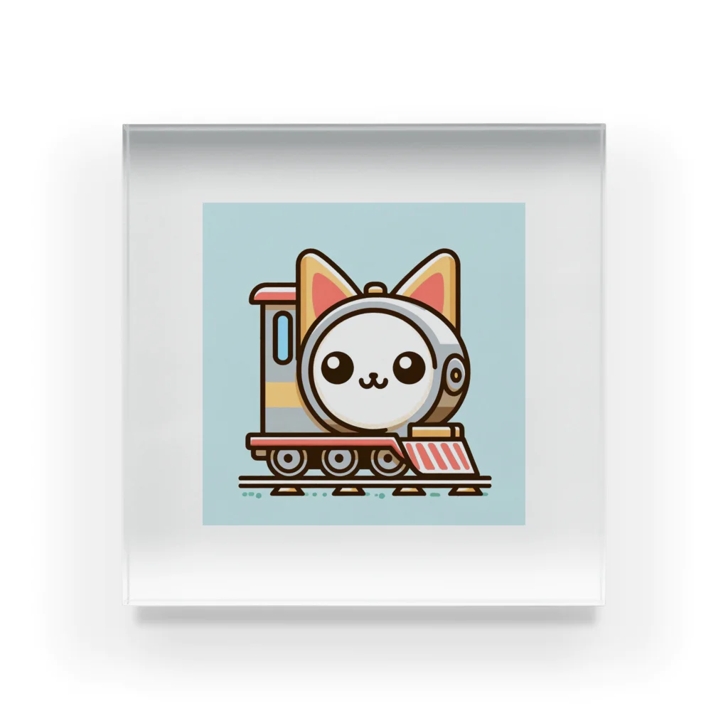 コウヘイの猫電車 Acrylic Block