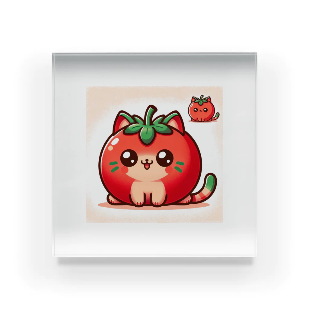 コウヘイのトマト猫 Acrylic Block