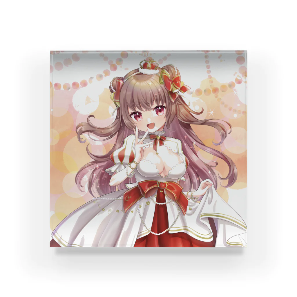 🐻くまのりんご🍎VTuberのくまのりんご【誕生日記念2024】アクリルブロック Acrylic Block