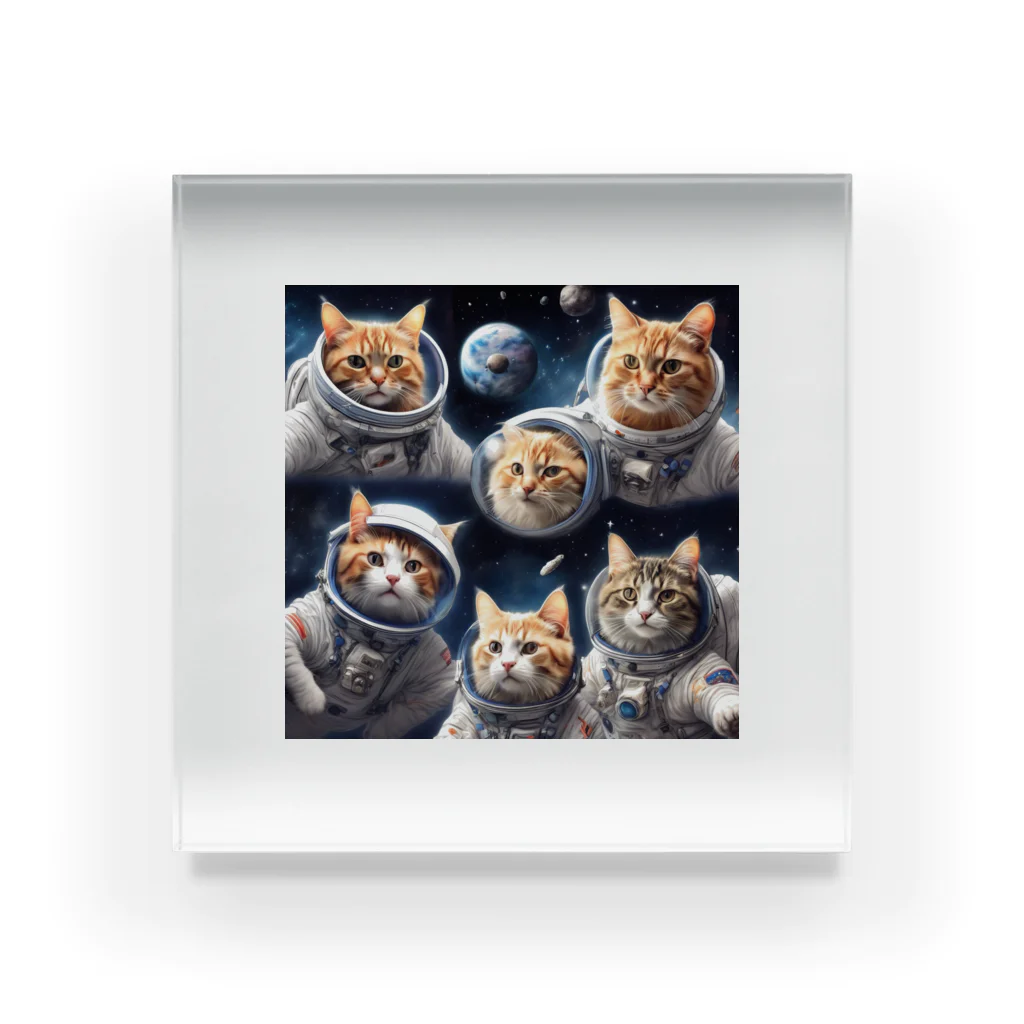 だんのんの猫の宇宙旅行 Acrylic Block