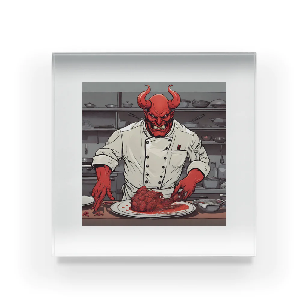 d-design-labのdevil's cookingグッズ アクリルブロック