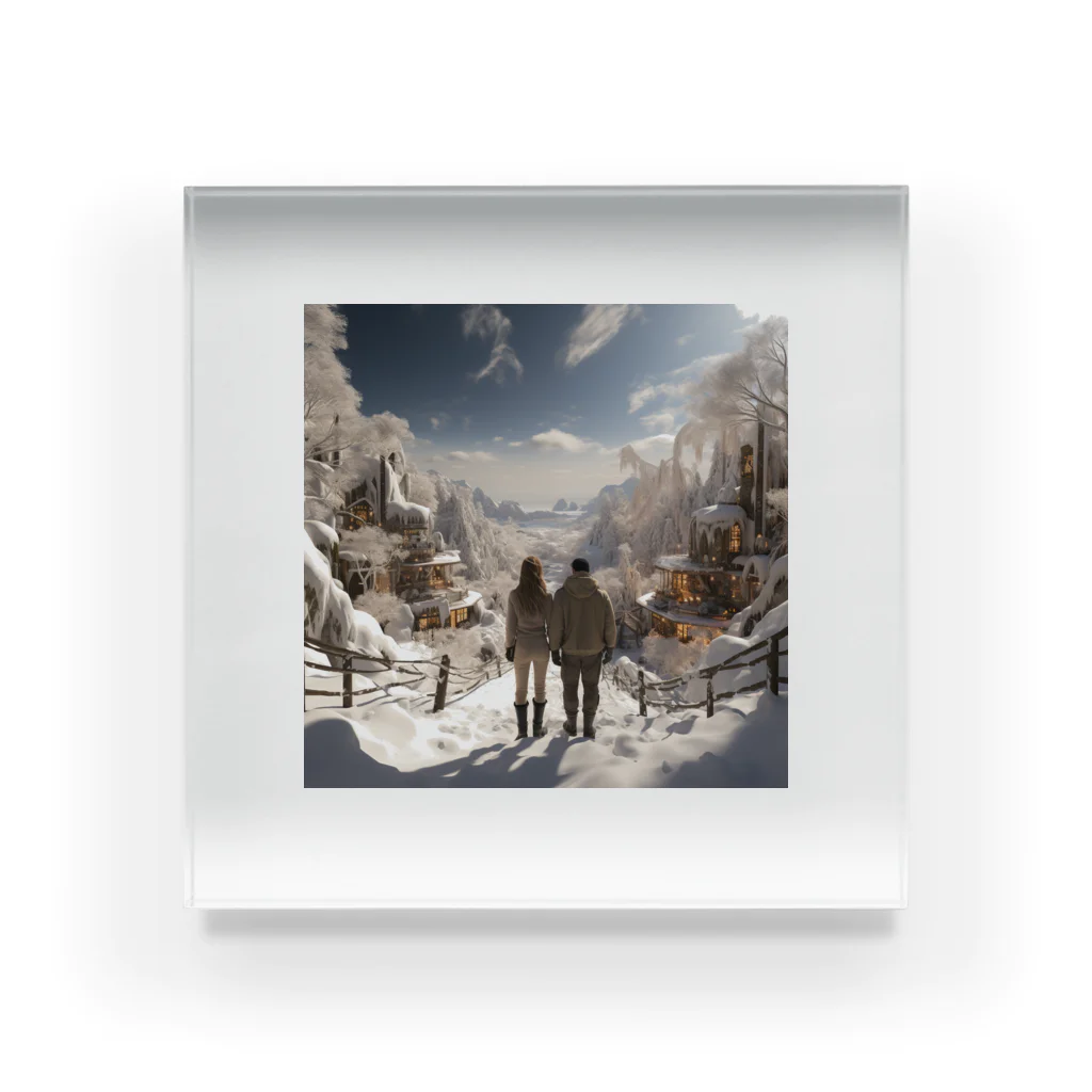 aoicanonのEnchanted Winter Vista Acrylic Block