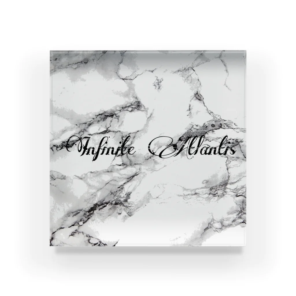 Infinite AtlantisのInfinite Atlantis (white marble) Acrylic Block