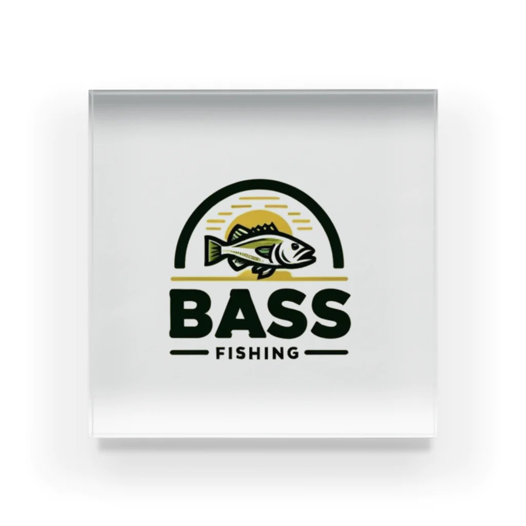 bassblocksのクラシカルバスロゴ Acrylic Block