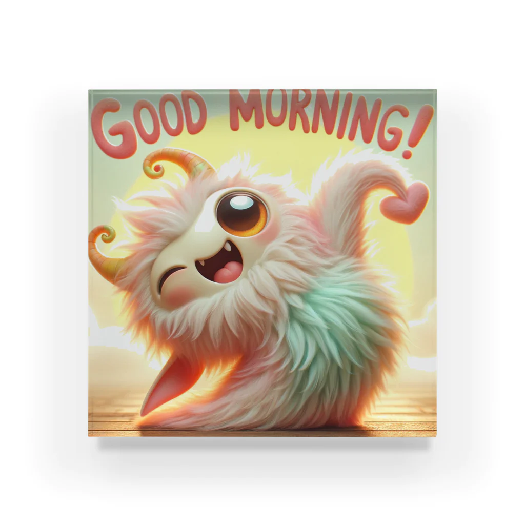 mimikkyu322のgoodmorning　monster Acrylic Block