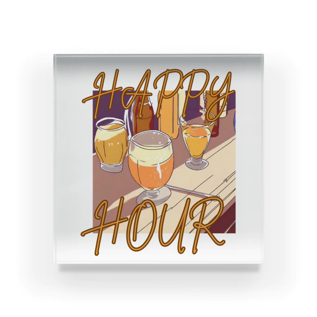 酔いどれの集いのHAPPY HOUR(ハッピーアワー) アクリルブロック