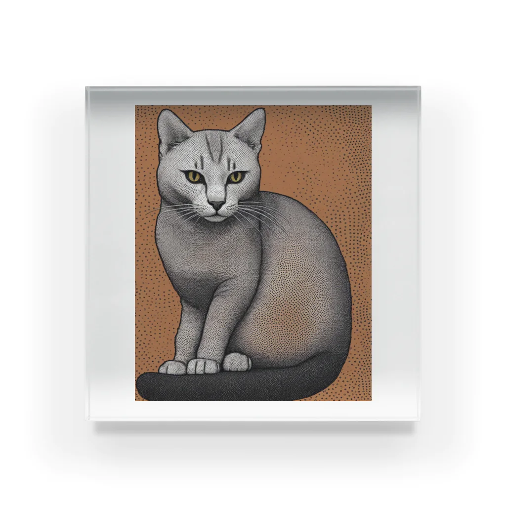 F2 Cat Design Shopのhairless cat 001 Acrylic Block