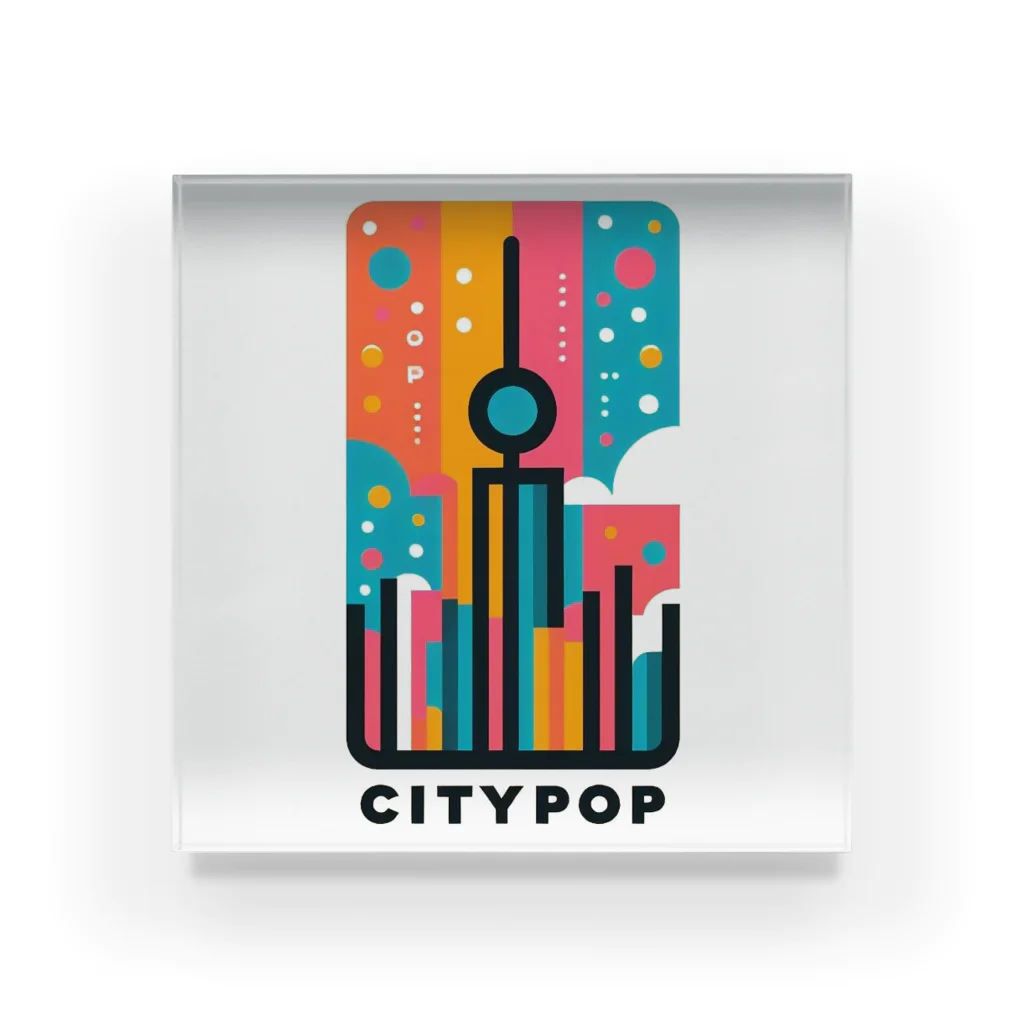 80s_popの80s CityPop No.13 アクリルブロック