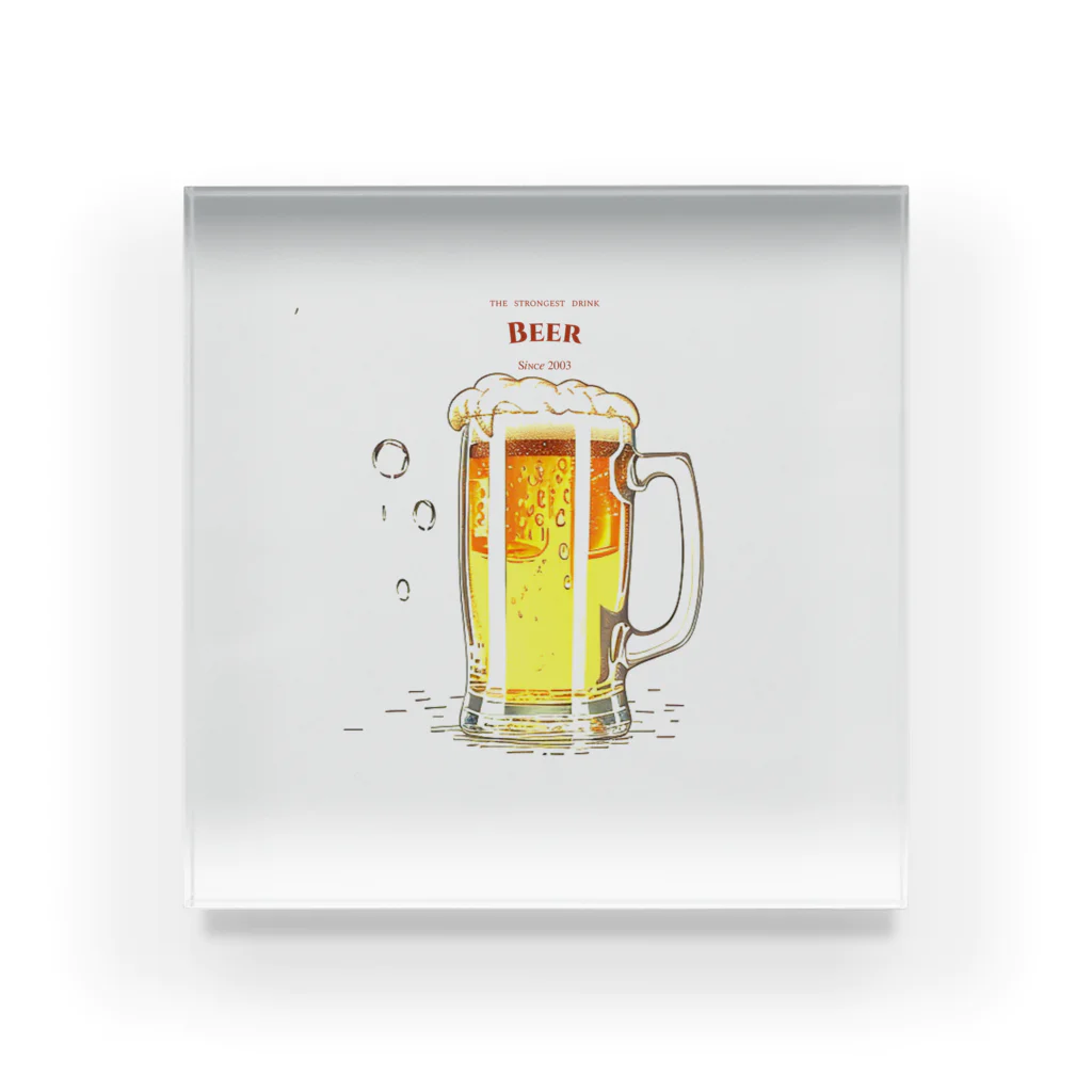 nanndaka-na-の昼からビール Acrylic Block