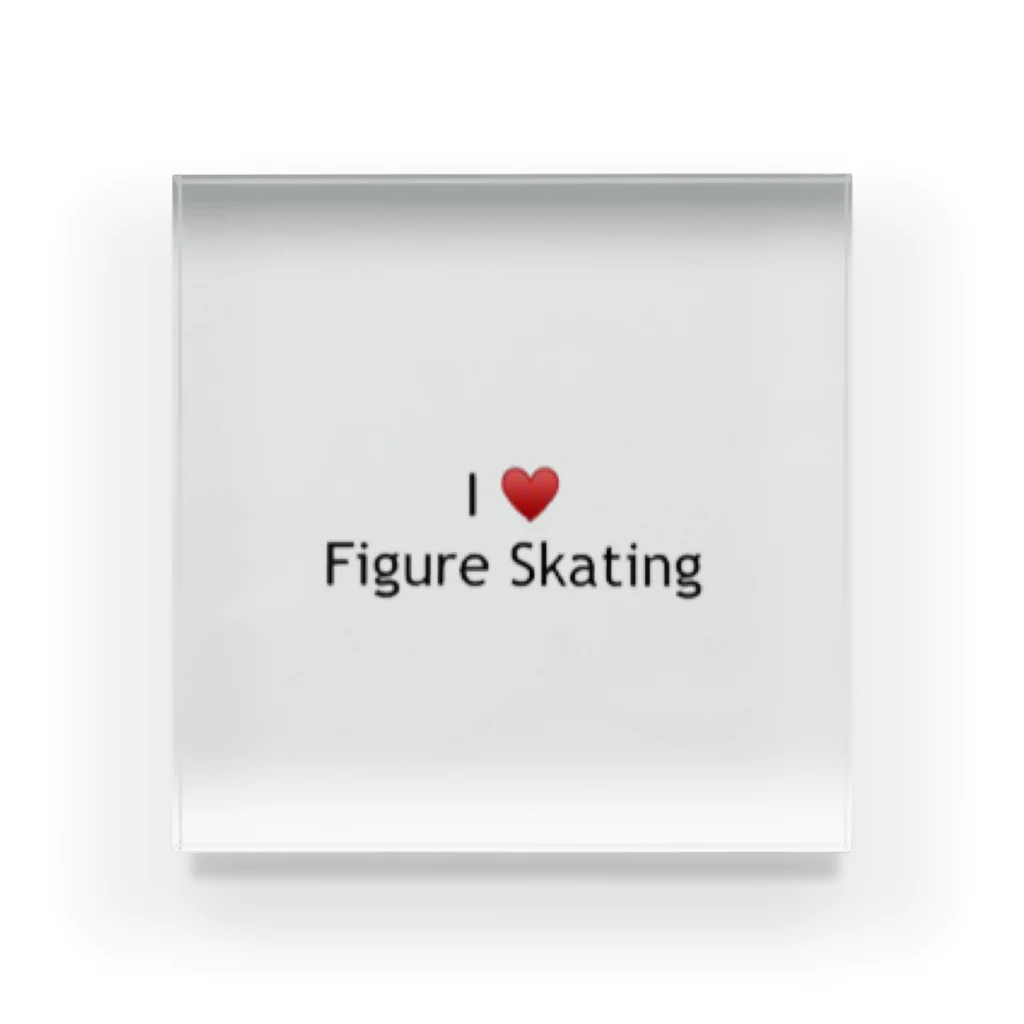 ICE  TraceのI♥️Figure Skating  Acrylic Block