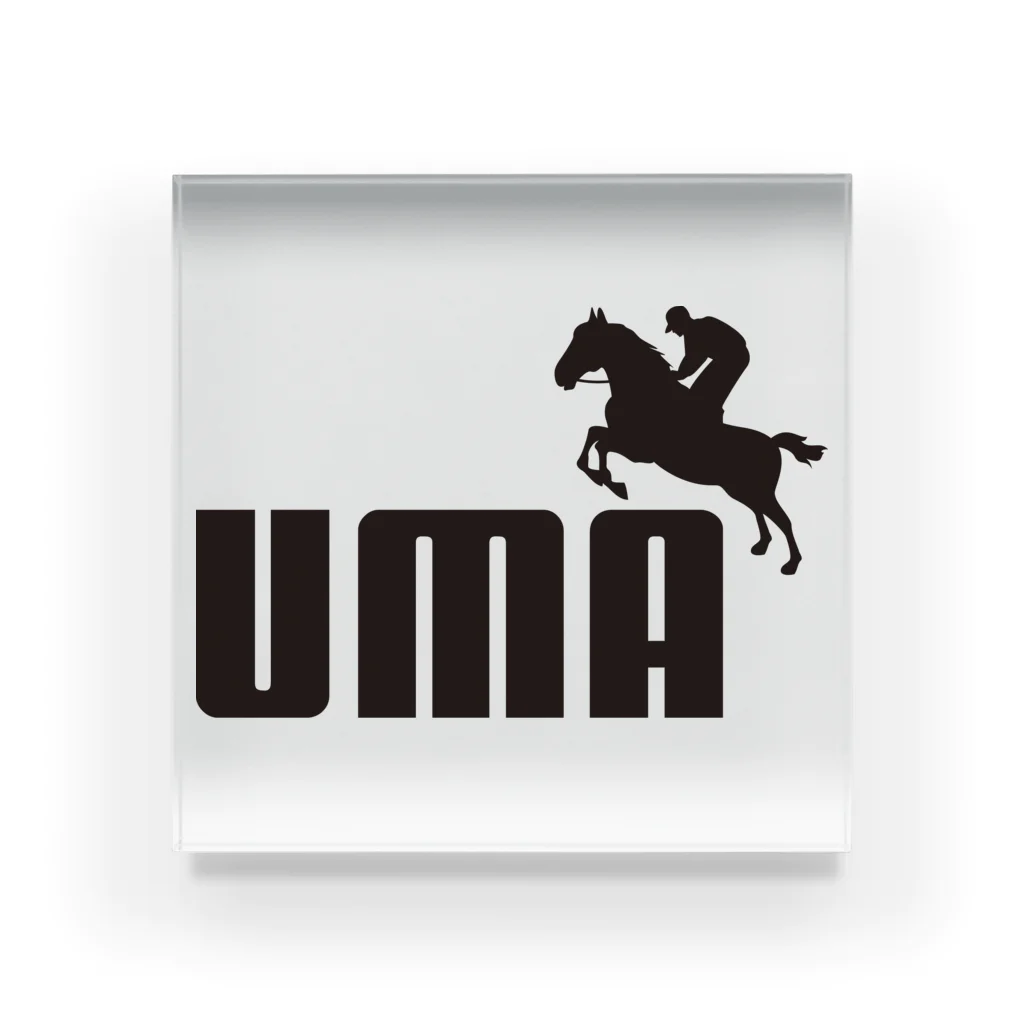 牛川 暗のグッズショップのUMA（黒） アクリルブロック