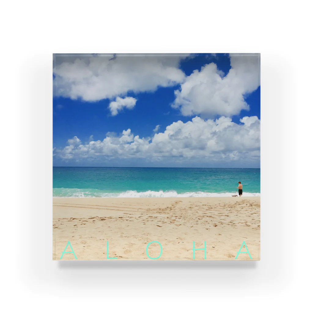 ALOHA from HAWAII 〜ハワイから愛を込めて〜のBLUE HAWAII Acrylic Block