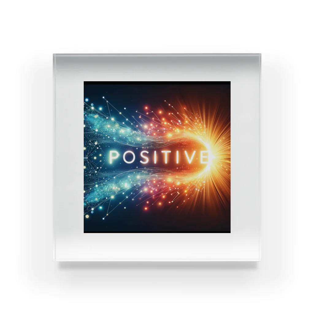 ねこにんじゃのお店のPOSITIVE アクリルブロック