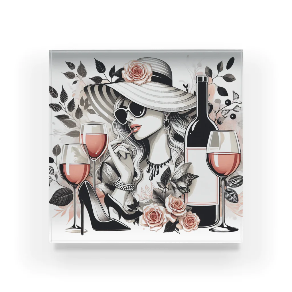 MOONY'S Wine ClosetのElegant Wine Evening Acrylic Block