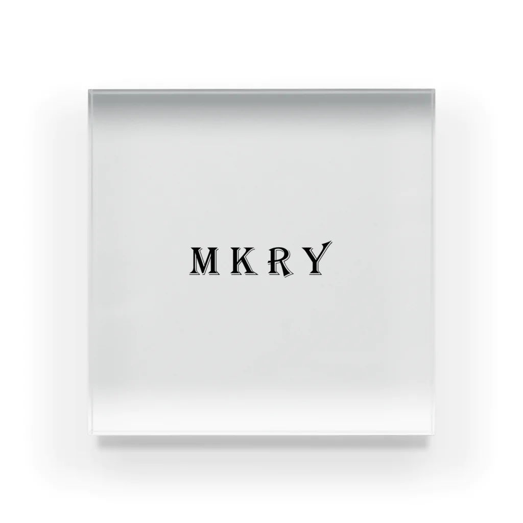 MKRY -ﾐｸﾘｨ -のMKRY設立記念 Acrylic Block