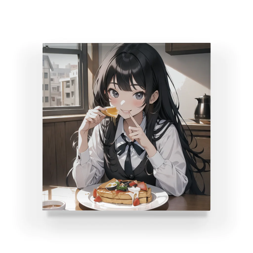 sgt-chikaraの朝食中の女子高生2 Acrylic Block