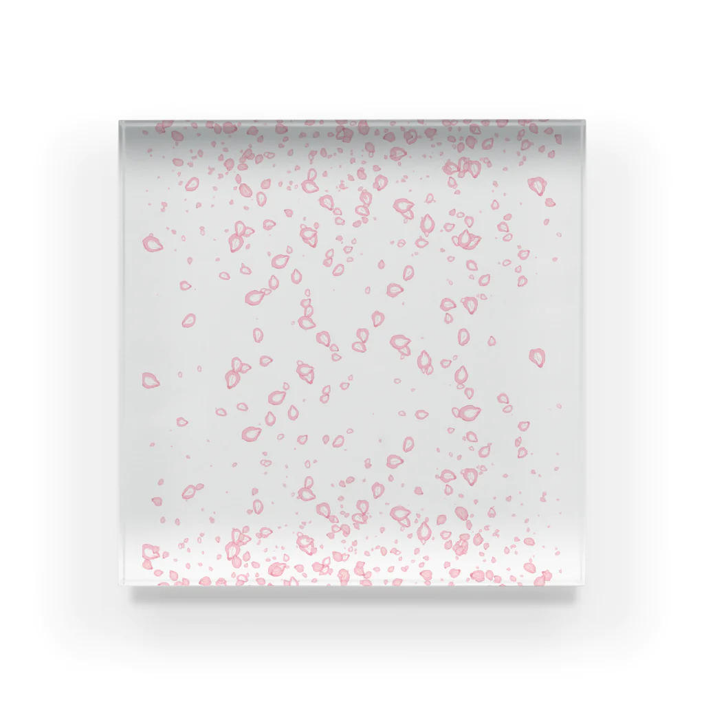 ヒマラヤン宮殿の桜吹雪 Acrylic Block