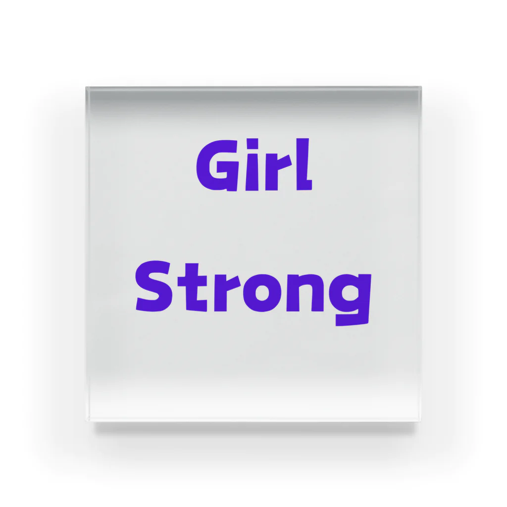 あい・まい・みぃのGirl Strong-強い女性を表す言葉 アクリルブロック