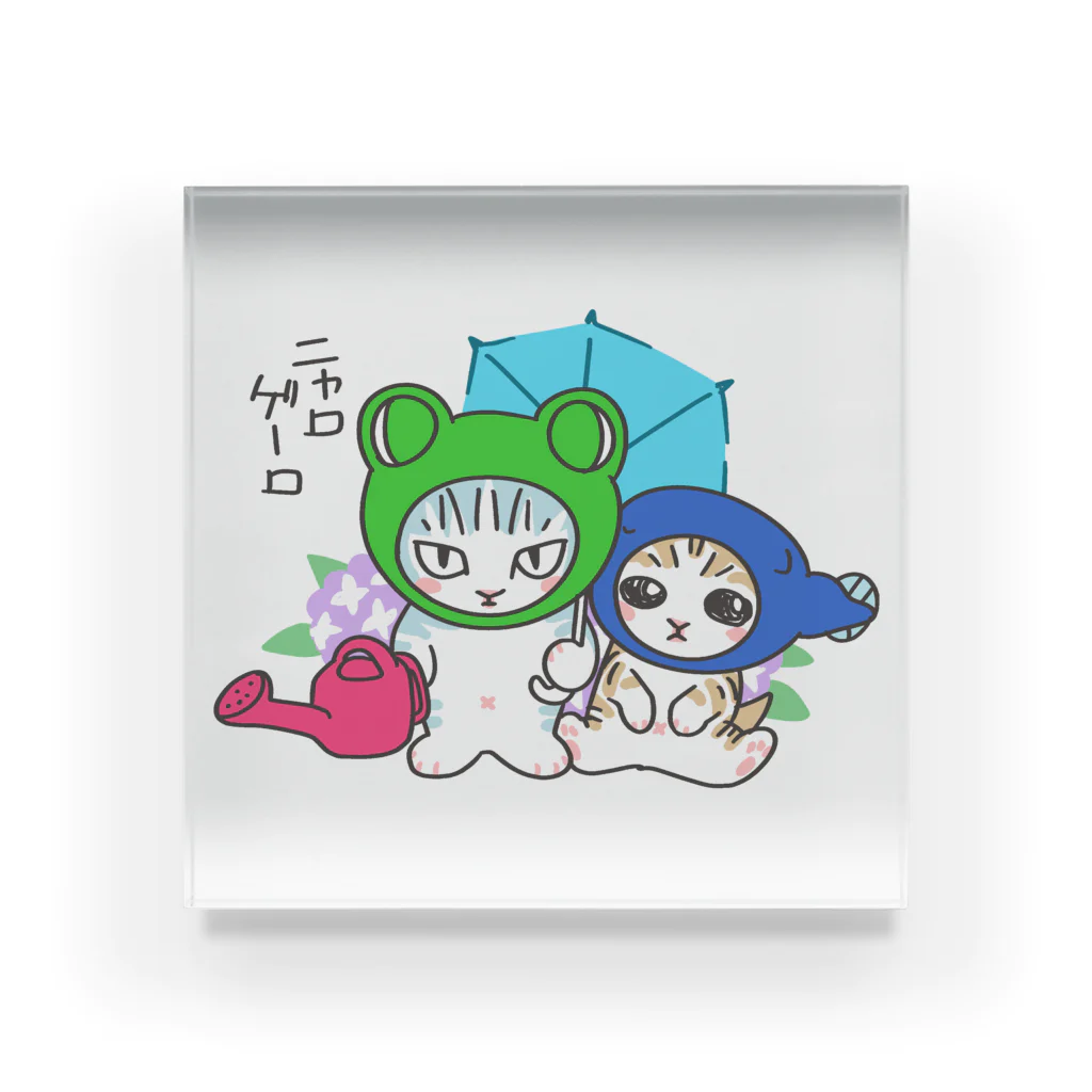 nya-mew（ニャーミュー）のニャロゲーロ Acrylic Block