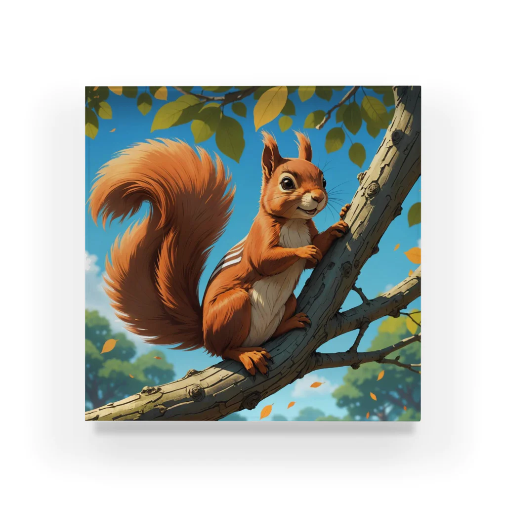 Enchanted Charm EmporiumのBreezy Squirrel ("ブリージースクイレル") Acrylic Block