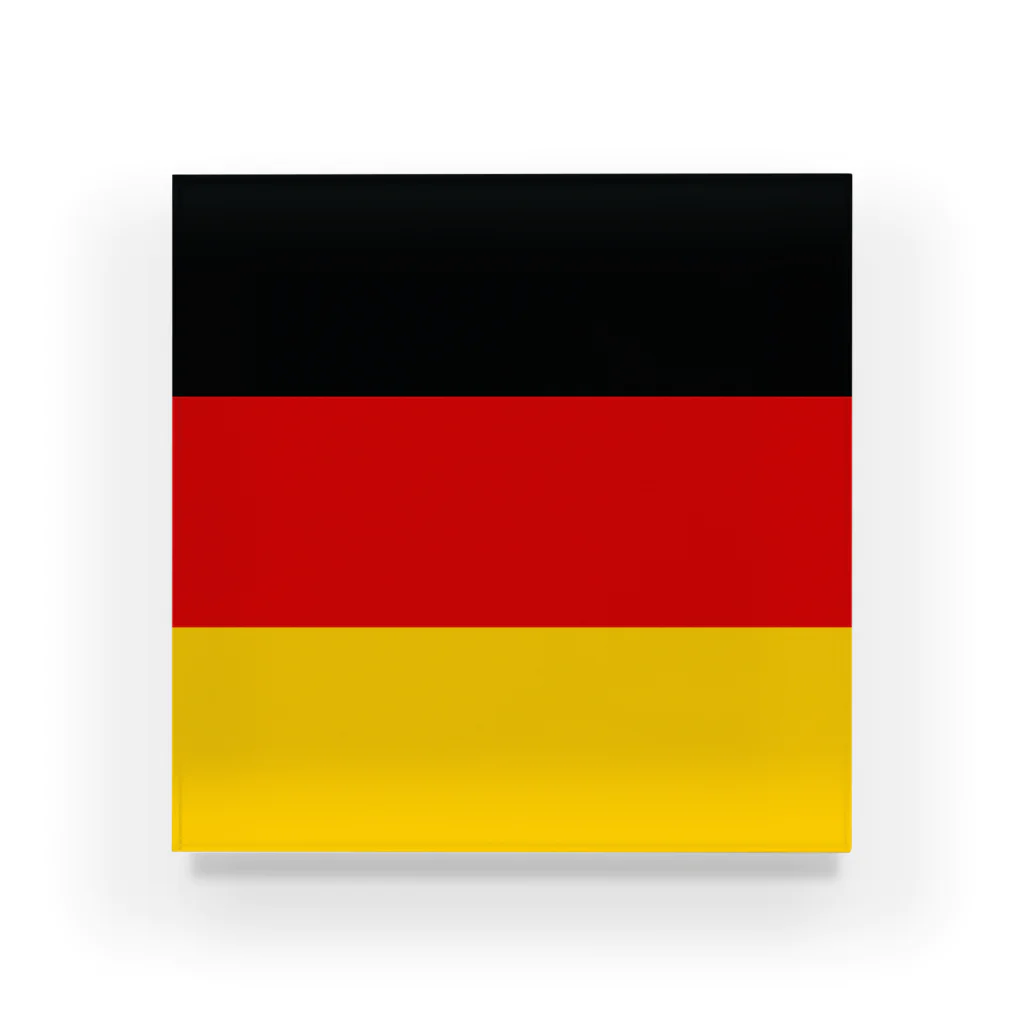 お絵かき屋さんのドイツの国旗 アクリルブロック