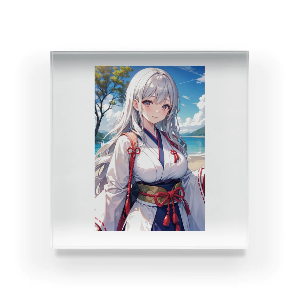 巫女スタぐらむの母性溢れる巫女 Acrylic Block